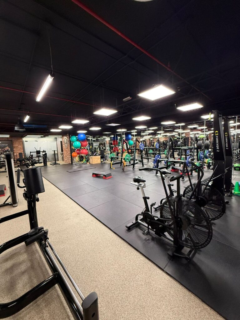 Strength Training Area at Ain Khaled Gym in Qatar